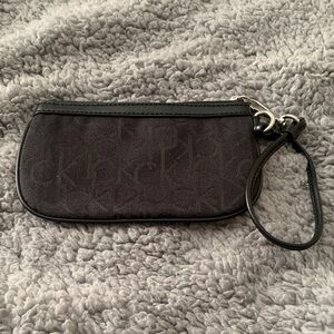Calvin Klein Charcoal Wristlet
